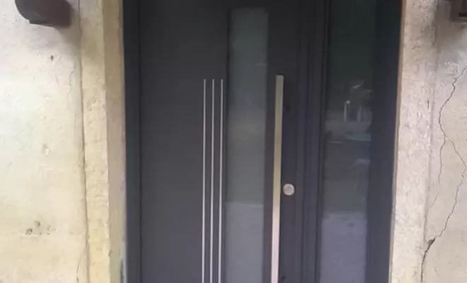 Porte d'entrée, Ambérieu-en-Bugey, Bugey Menuiserie et Rénovation