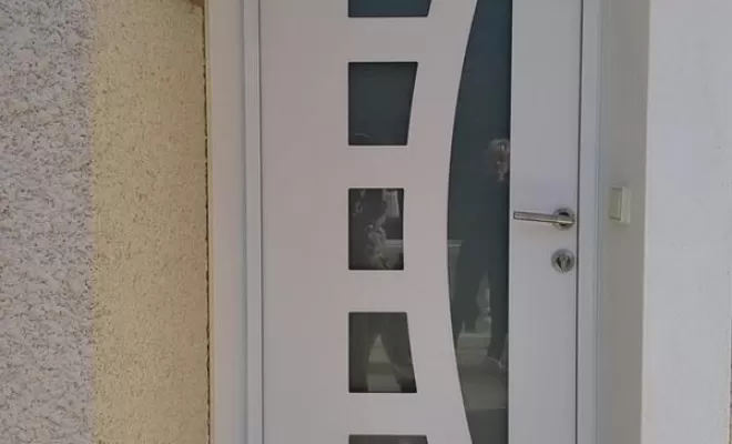 Porte d'entrée, Ambérieu-en-Bugey, Bugey Menuiserie et Rénovation