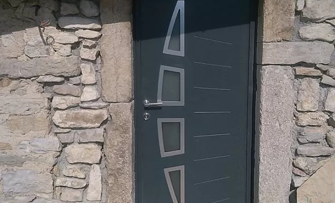 Porte d'entrée, Ambérieu-en-Bugey, Bugey Menuiserie et Rénovation