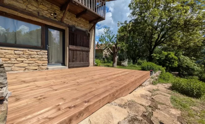 Création d'une terrasse en bois à Ambérieu-en-Bugey, Ambérieu-en-Bugey, Bugey Menuiserie et Rénovation