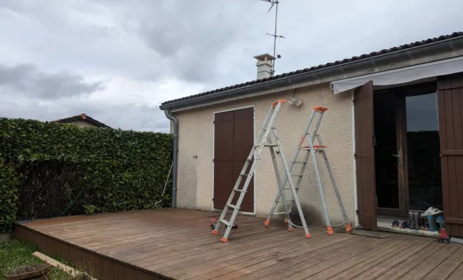 Installation d'un auvent de terrasse pour une maison à Ambérieu-en-Bugey, Ambérieu-en-Bugey, Bugey Menuiserie et Rénovation